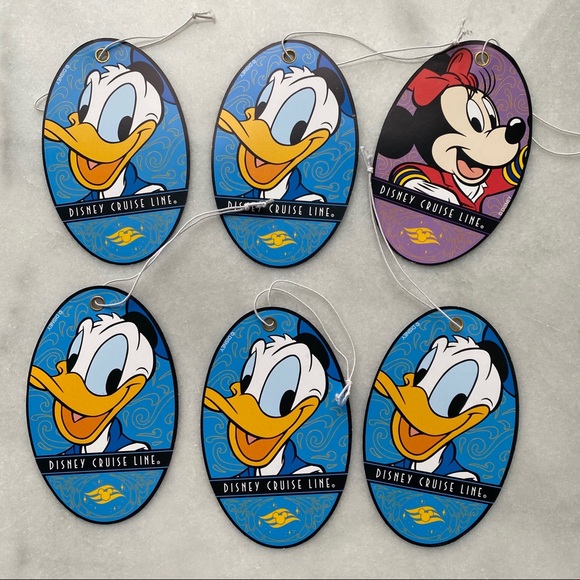 Disney Cruise Bag Tags with Donald Duck, Minnie